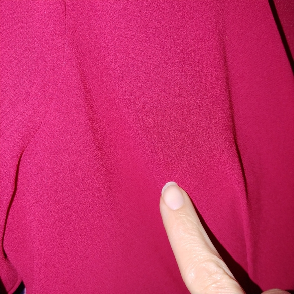 By & by red bell sleeve dress with middle cut out - Picture 7 of 7